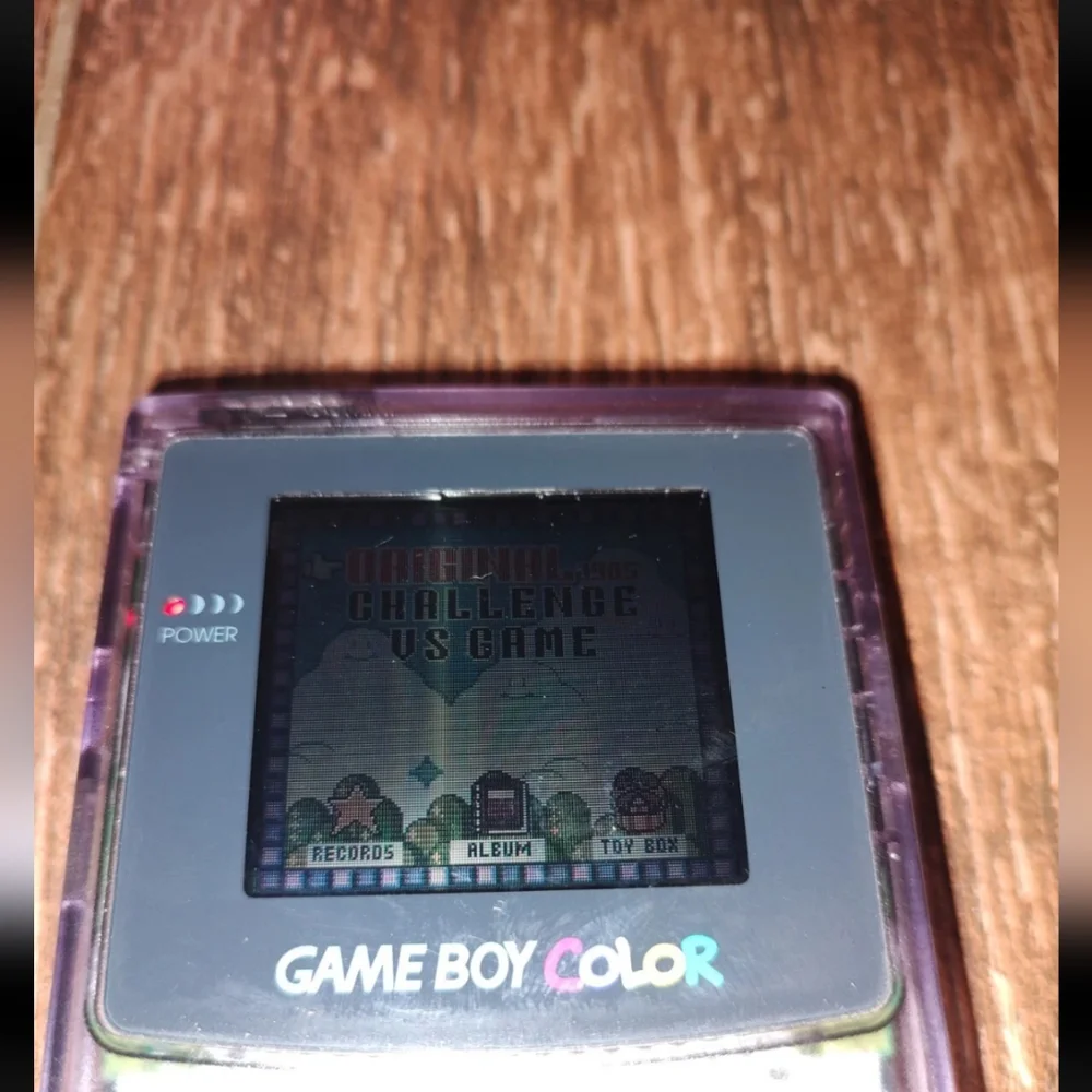 Nintendo Game Boy Color Handheld Console CGB-001 - Atomic Purple Super Mario Bro